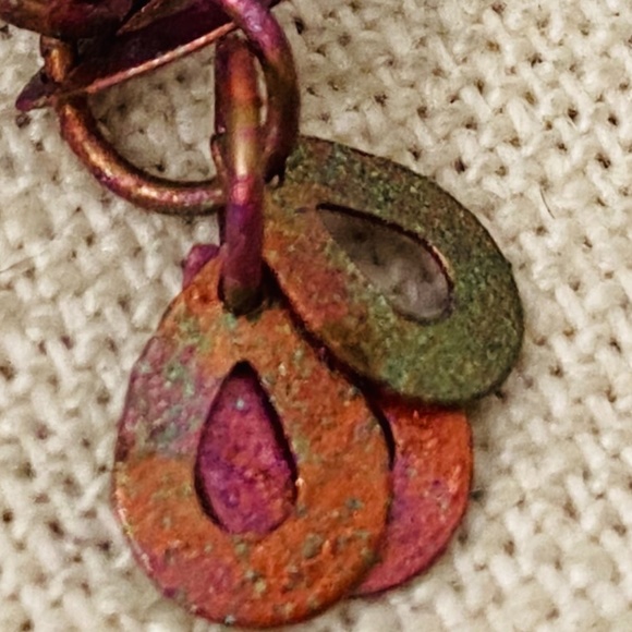 Sarah Cavender Metalworks 32.5" Long Multi Color Fringe Necklace & Earrings Set - Picture 12 of 15